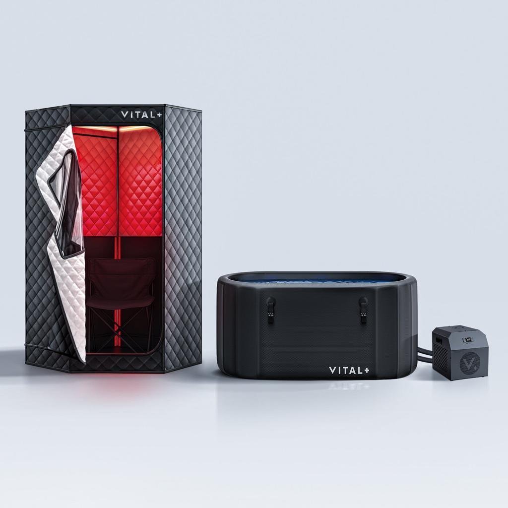 Vital+ Luxury Ice Bath and Infrared Sauna Combo - TryIlluminate