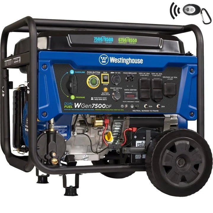 Westinghouse WGen7500DF Dual Fuel Portable Generators. - TryIlluminate