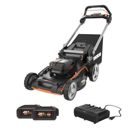 Worx 40-volt 21-in Cordless Self-propelled Lawn Mower 5 Ah - TryIlluminate