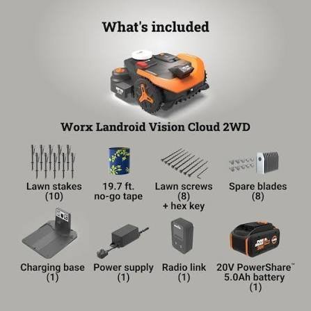 Worx Wr340 Landroid Vision Cloud 2WD Robotic Lawn Mower - TryIlluminate
