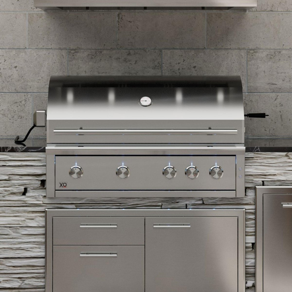 XO Appliance 42″ Grill 4 Burner with Rotiss Burner LP - TryIlluminate